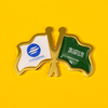 Soft Enamel Saudi Style Pin Metal Crafts Metal Business Lapel Pin Can Custom Back Card Lapel Enamel Pin