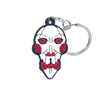 Factory Direct Customized Ready to Ship Wholesale Skeleton Key Ring 2D Rubber Key Chain Halloween Horror Movie Soft PVC Keychain