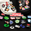Custom Logo Christmas Clog Cartoon Letter Flower 3D Anime Decorations Accessories Halloween PVC Designer Shoes Charms For Clog