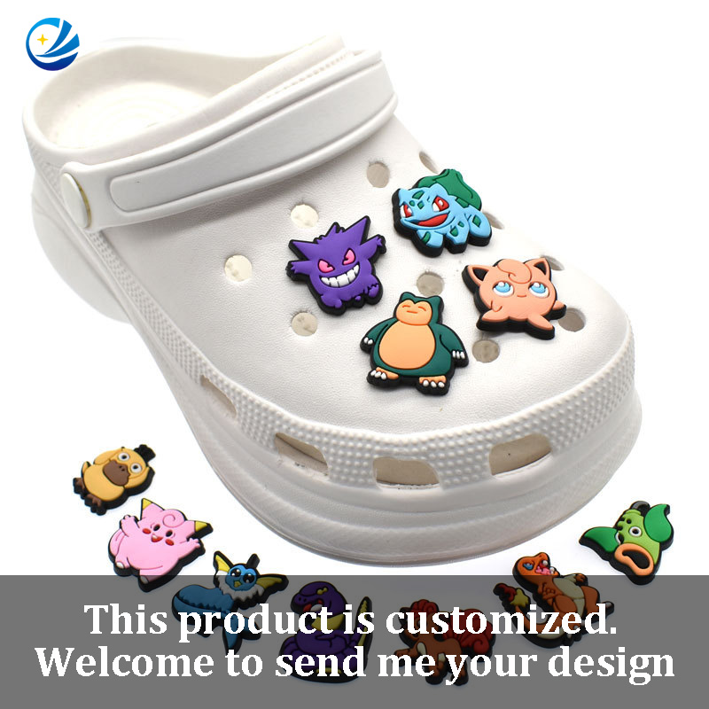 Promotional Business Gifts Low MOQ Custom Shoe Name Croc Charm