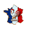 France country flag metal zinc alloy Eiffel souvenir fridge magnet