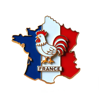 France country flag metal zinc alloy Eiffel souvenir fridge magnet