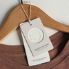 Luxury Custom Logo Green Recyclable Paper Hang Tags for Garments for T-Shirts Jackets Jeans Shoes Printed Techniques
