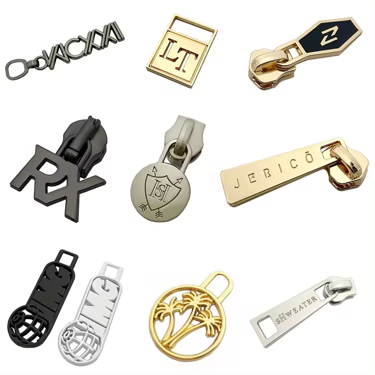Clothing accessory custom engraved brand logo sew metal labels tag for garments / swimwear