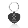 Personalized Engraving Stainless Steel TYPE 1 DIABETES EPILEPSY BLOOD THINNER Medical Alert ID Heart Pendant Necklace