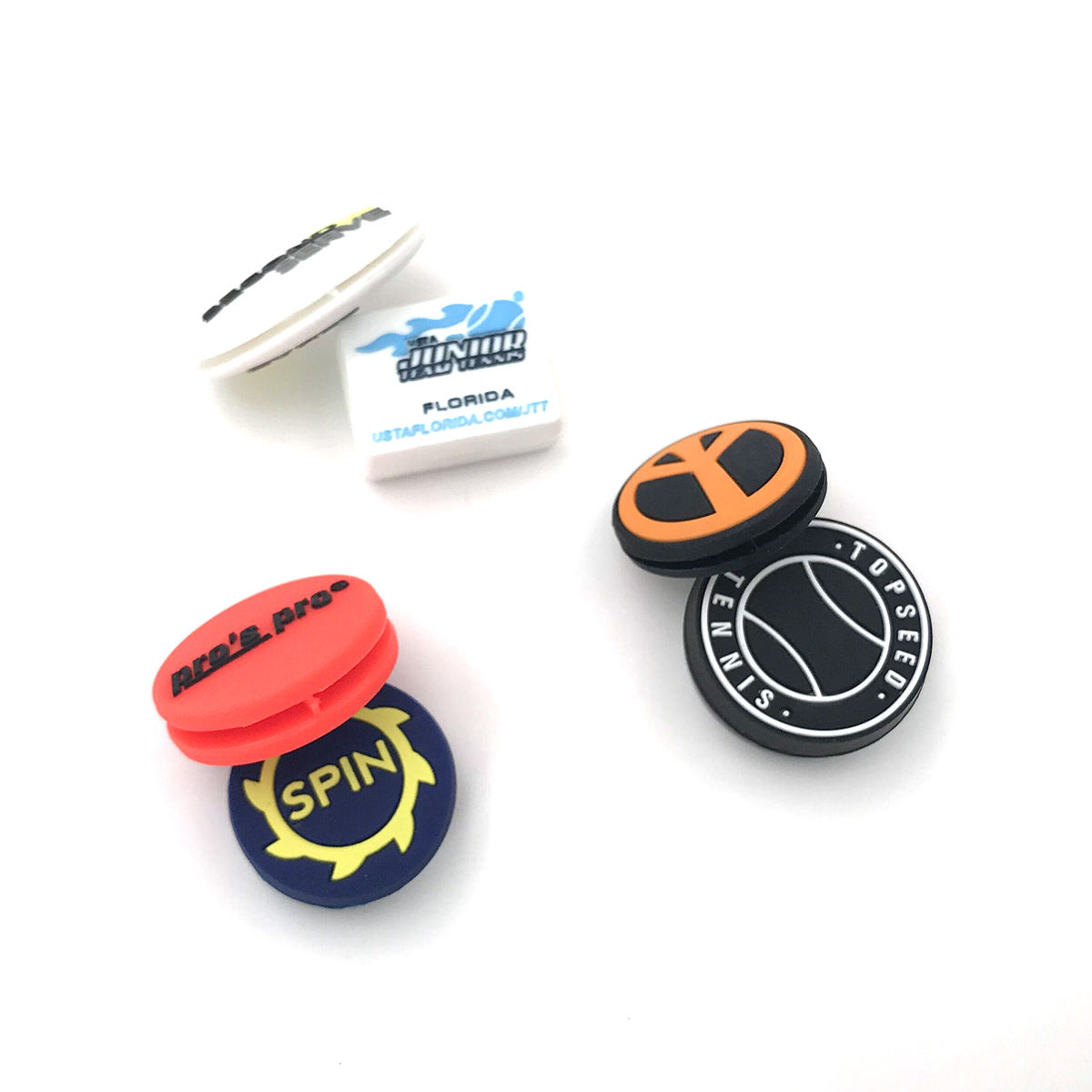 High quality soft pvc tennis racquet vibration dampener tennis dampeners custom logo