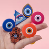 2024 eyes monster new silicone custom straw topper charm cover for tumbers new wholesale cute pvc set attachment straw cover