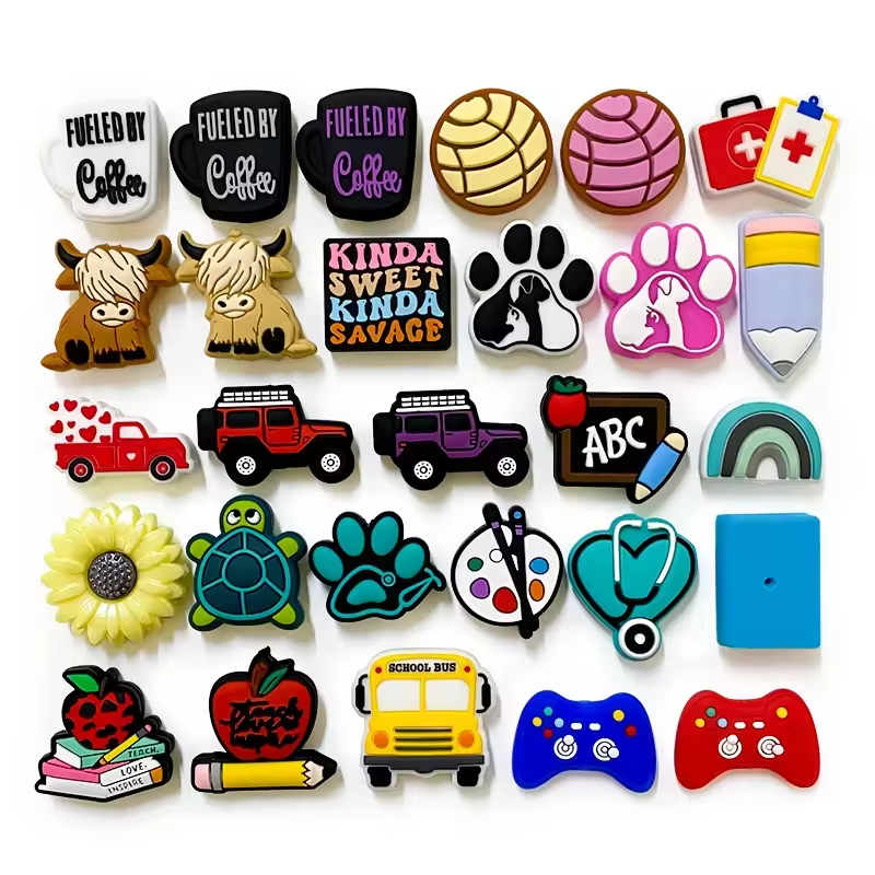 Wholesale Custom Food Grade Easy String DIY Jewelry Bracelet Beads On Pen Animal Focal Beads