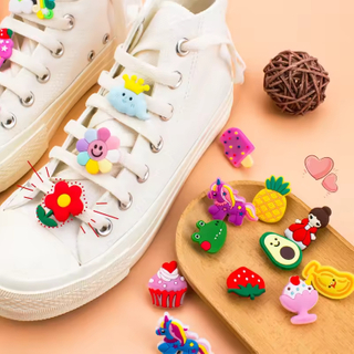 Adorable colorful shoe Charm cartoon cute shoelace buckle