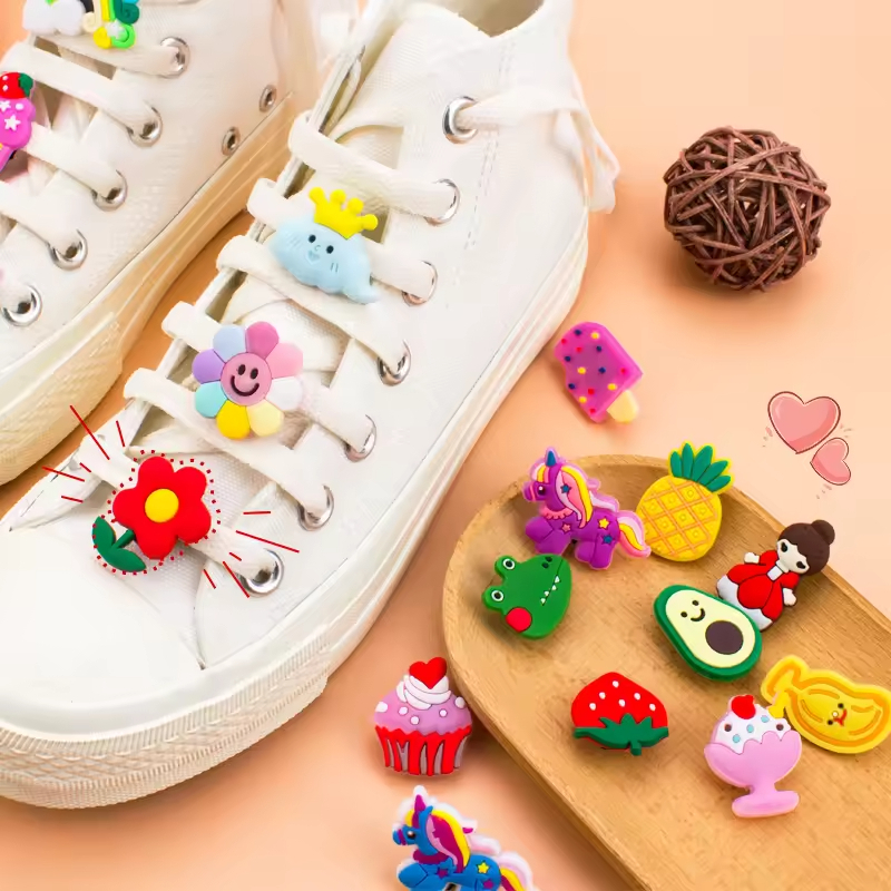 Adorable colorful shoe Charm cartoon cute shoelace buckle