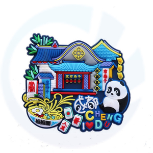 Custom Personalised logo 3d pvc rubber souvenir fridge magnet magnetic magnets stickers for fridge manufacturer