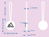 Durable Zipper Pull Tabs Bag Accessory Custom Brand Logo Zipper Puller for Backpack