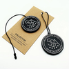 New Design Injection Custom 3D Embossed Name Logo Plastic Hang Seal Tag String for Clothing