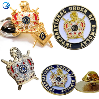 Custom International Order Of DeMolay Lapel Pin