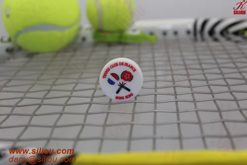 High Quality Customized Tennis Racquet Vibration Dampener for Tennis Club Silicone Anti Vibrators for Academy