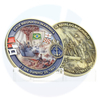 High Quality collectable gold plated coins custom engraved souvenir navy Brazil coin for engraving