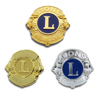 Metal Crafts Manufacturers Metal Masonic International Rotary Badge Brooch Enamel Custom Lapel Pin Lions Club Emblem