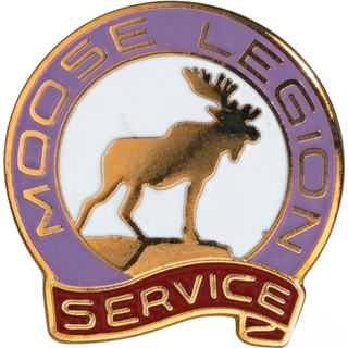 Custom Enamel Lapel Pin for Loyal Order of Moose - Moosehead Emblem Fraternal Organization Badge with Clutch Backing