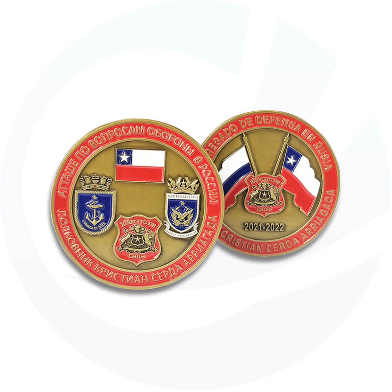 Custom National Peace and Friendship Commemorative Challenge Coin