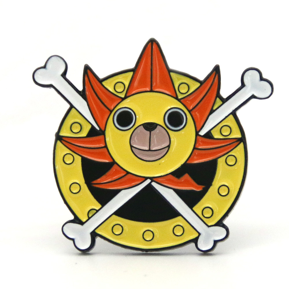 Hot Sale Japanese Cartoon Character One Piece Luffy ZORO Anime Pin Brooch