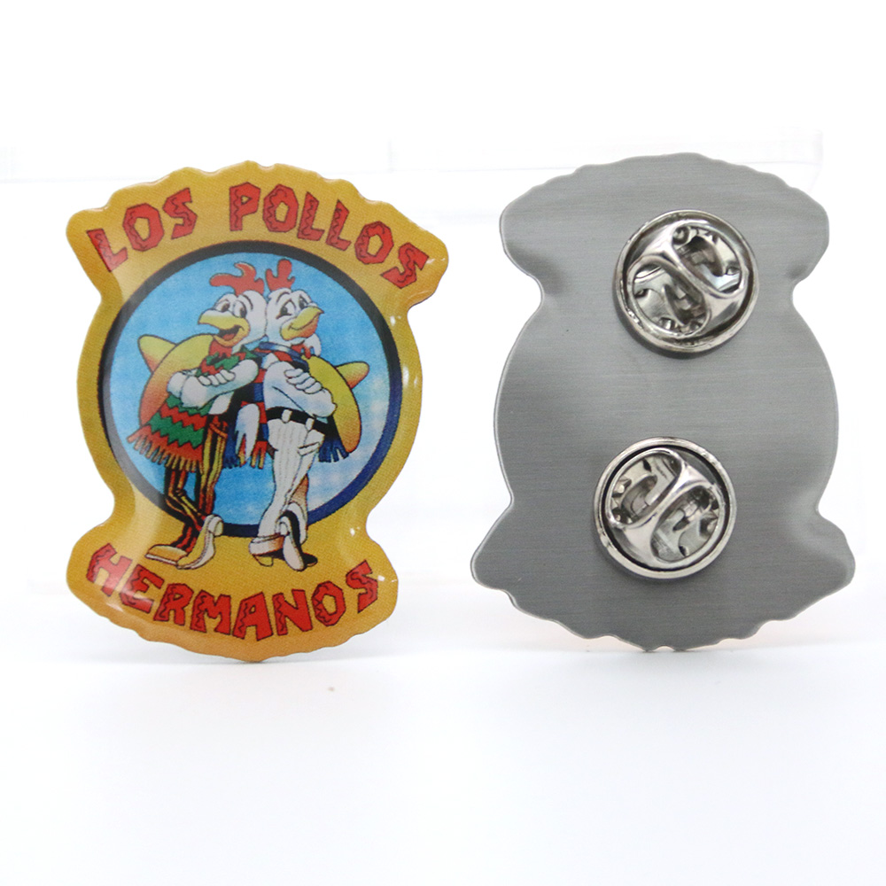 Custom Iron Epoxy White Souvenir Badges