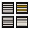 France Uniform Scratch Grades Brigadier Gendarmerie PVC Patch Chest Braid Rank Chevron Blood Type PVC Badge Patches
