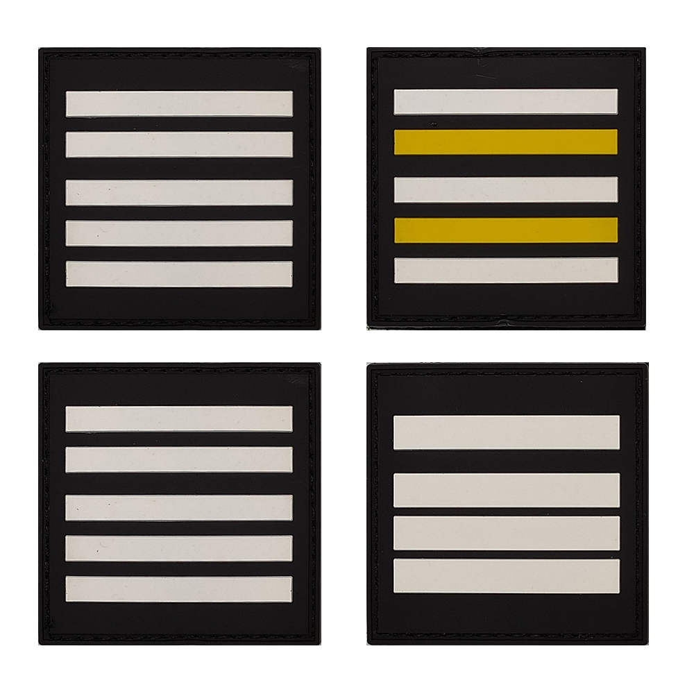 France Uniform Scratch Grades Brigadier Gendarmerie PVC Patch Chest Braid Rank Chevron Blood Type PVC Badge Patches