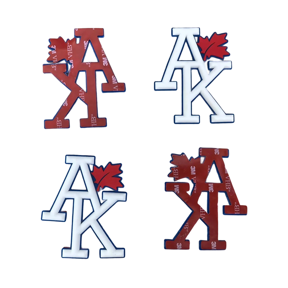 Custom 3D Helmet Decals With 3m Adhesive PVC Rubber Stick-on Patch, Baseball Helmet Stickers Softball, Hockey, Sports Logo