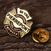Wholesale logo Customized Custom Metal Red Faith Freemason Mason Masonic Firefighter Soft Enamel Lapel Pin Badge for Party