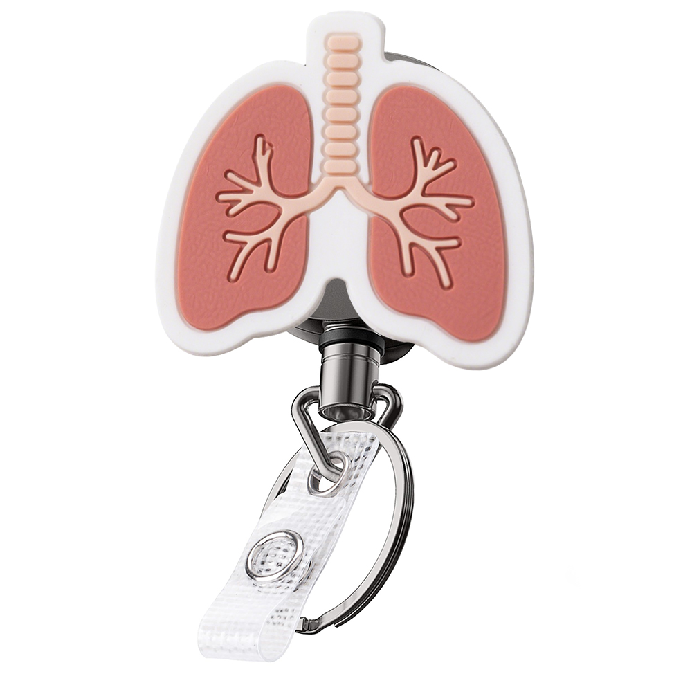 Nurses Custom Badge Reel Medical Retractable Heart Organ Pvc Badge Reel Clip Doctor Accessories Wholesale Id Card Holder for Work