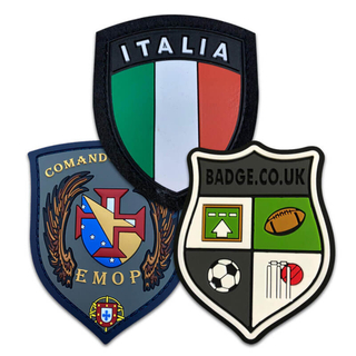 Custom Italian Morale Patch 3D Logo Sew on Garment Plastic Soft PVC Silicon Rubber Label Patches