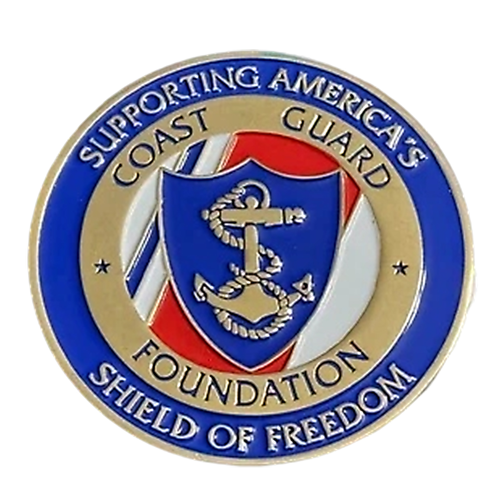 Customized Design Logo Velvet Commemorative Coin Gift Box Metal Stamping Soft Enamel Zinc Alloy Custom U.S. Coast Guard Challenge Coins