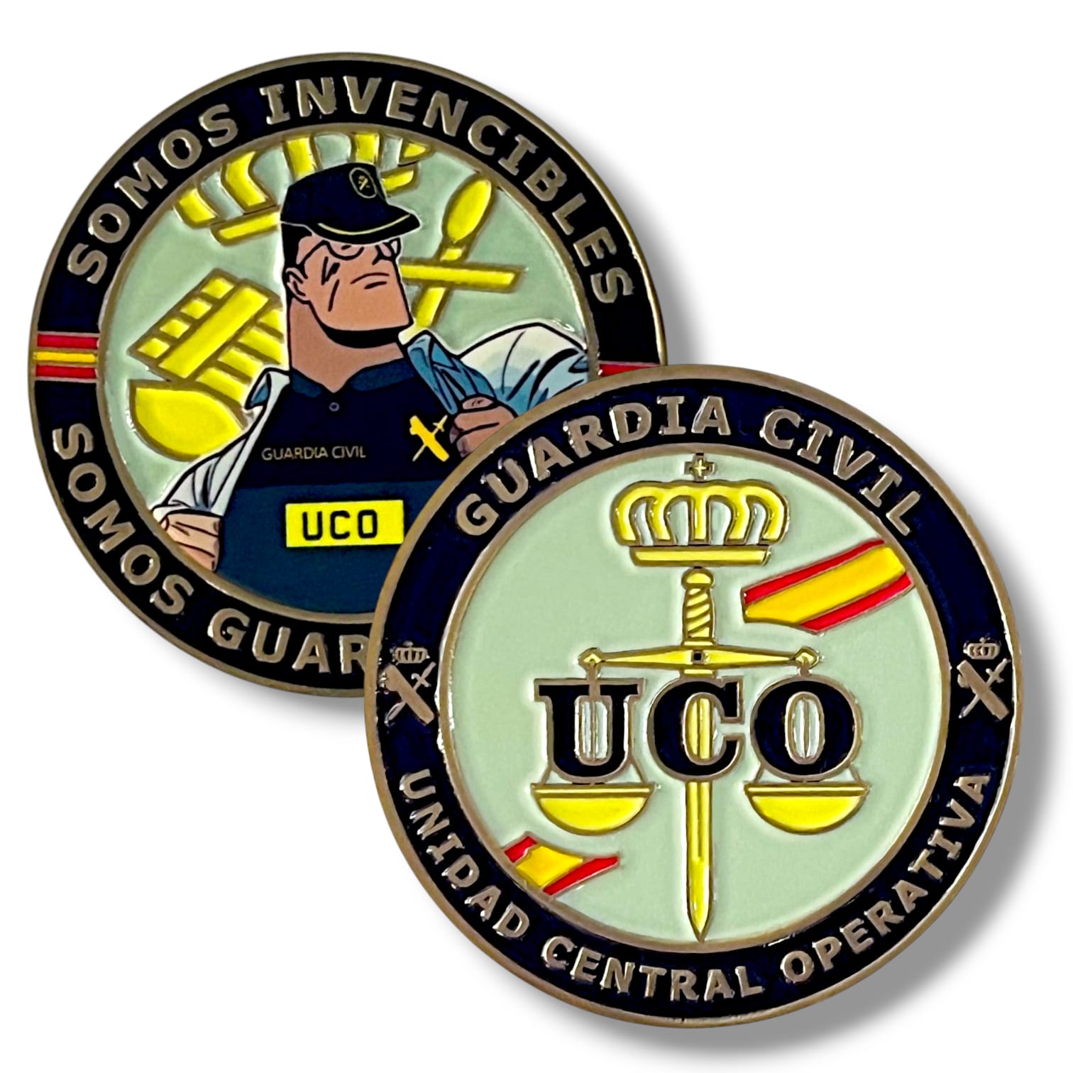 Custom Design Spanish Royal Soft Enamel 3d Metal Challenge Coins Logo Souvenir Coin