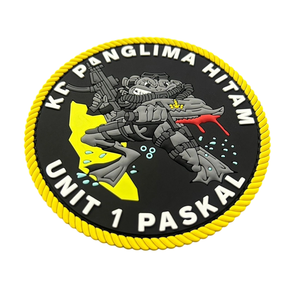 Malaysia National Flag PVC Patch Custom Heat Transfer Rubber Flag 3D Embossed Soft Labels for Clothes Garments Rubber Patches