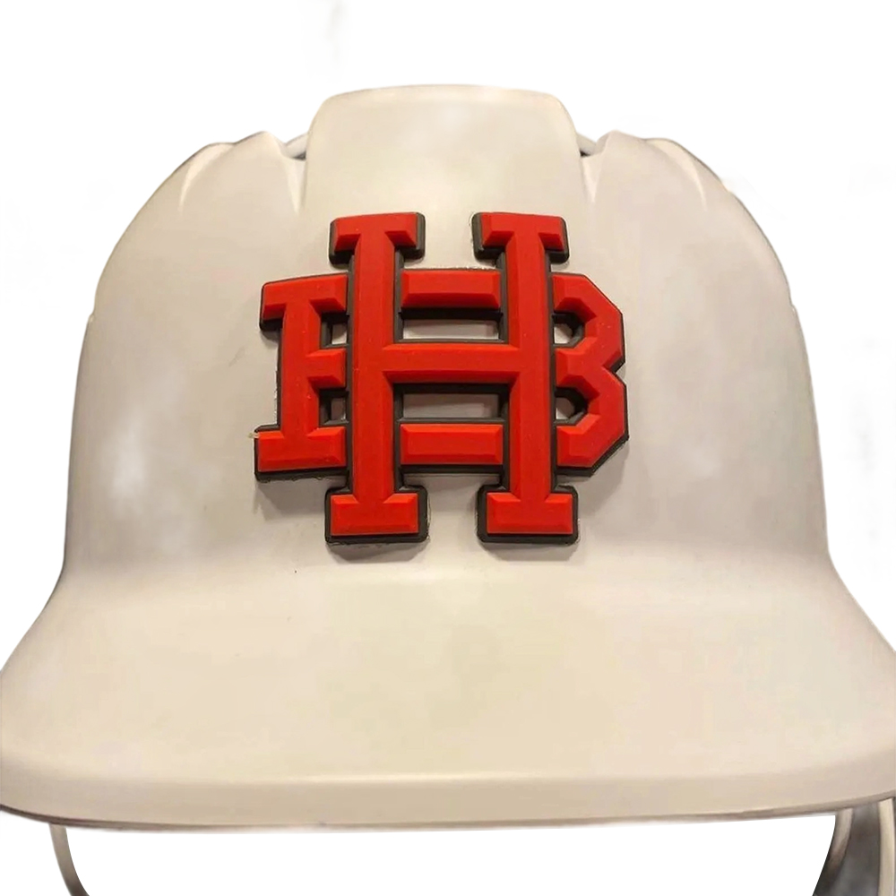 3D Decals 3D Raised Sticker 3D Helmet Decals, No Glue Required, PVC Rubber Patch, Baseball, Softball, Hockey, Sports Logo