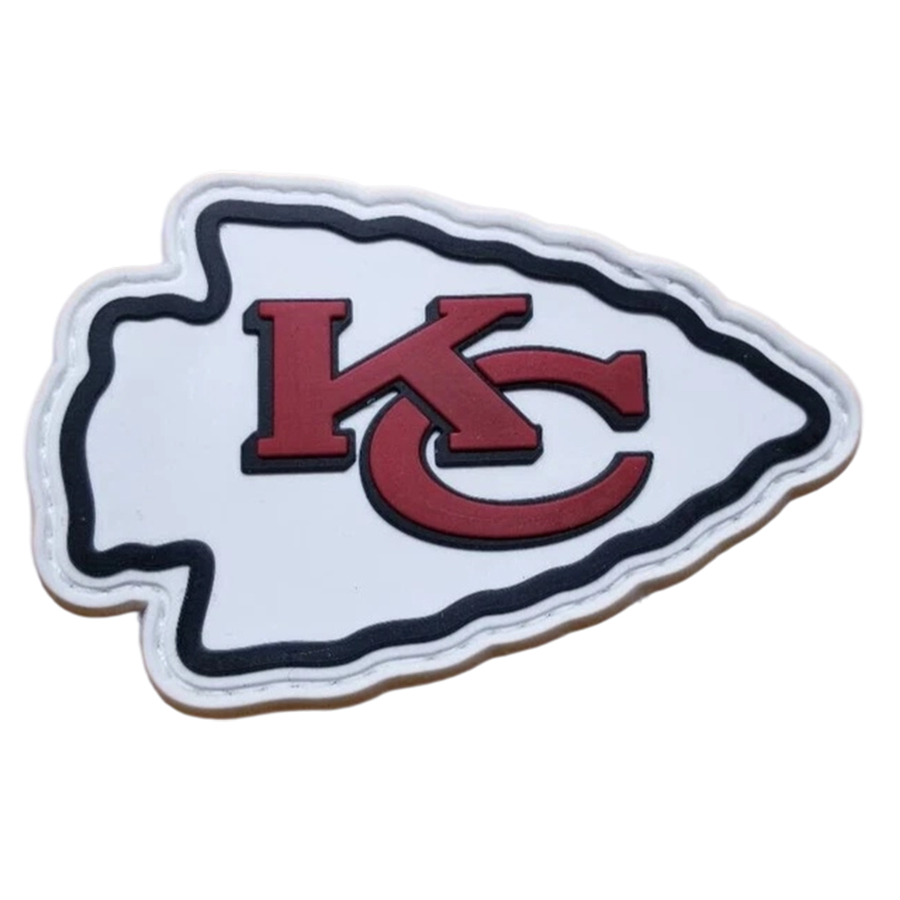 Custom 3D Printed NFL Team Logo Sign Rubber Patches, Custom Pvc Soft Rubber Patch Label, 3d Pvc Patches