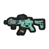 Gun Shape PVC Tactical Gun logo Fastener Hook Patch Combat Rubber Patches Badges for Clothing Bag Backpack