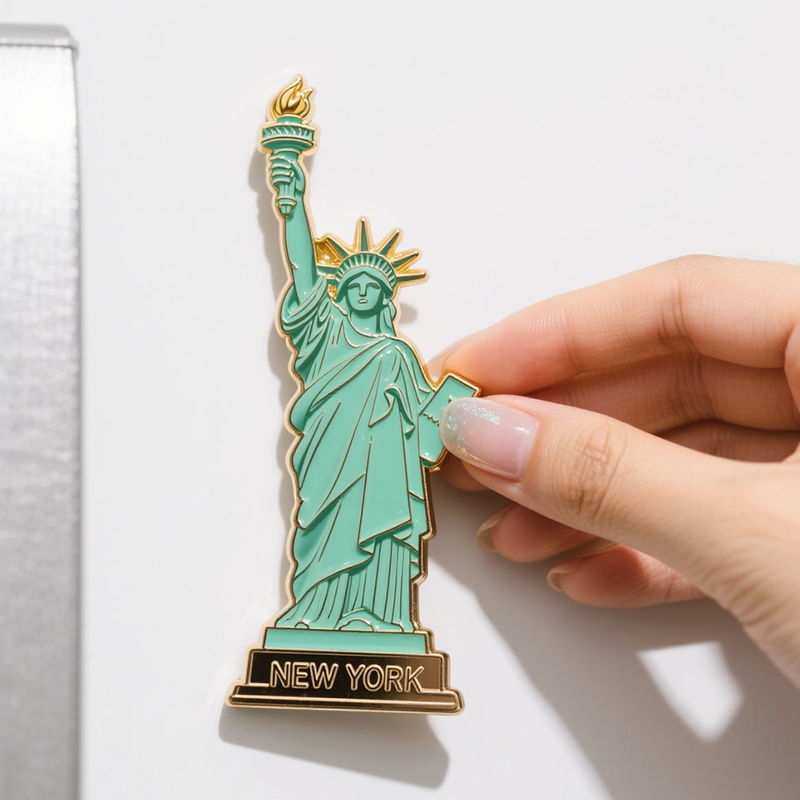 Customized Metal Zinc Alloy Tourism Souvenirs City Souvenir 3D Embossed Fridge Magnets Sticker Refrigerator Magnetmanufacture