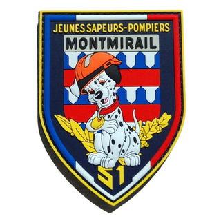 Hot Sale Custom Soft 3D Rubber PVC Patches Sos French Firefighters EMS Dog China Manufacturer for Garment Accessory