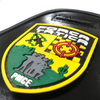High Quality Custom Logo 3D Silicone Heat Transfer PMCE Tactical Unit Armband Embossed Decoration Sequins Rubber Patch