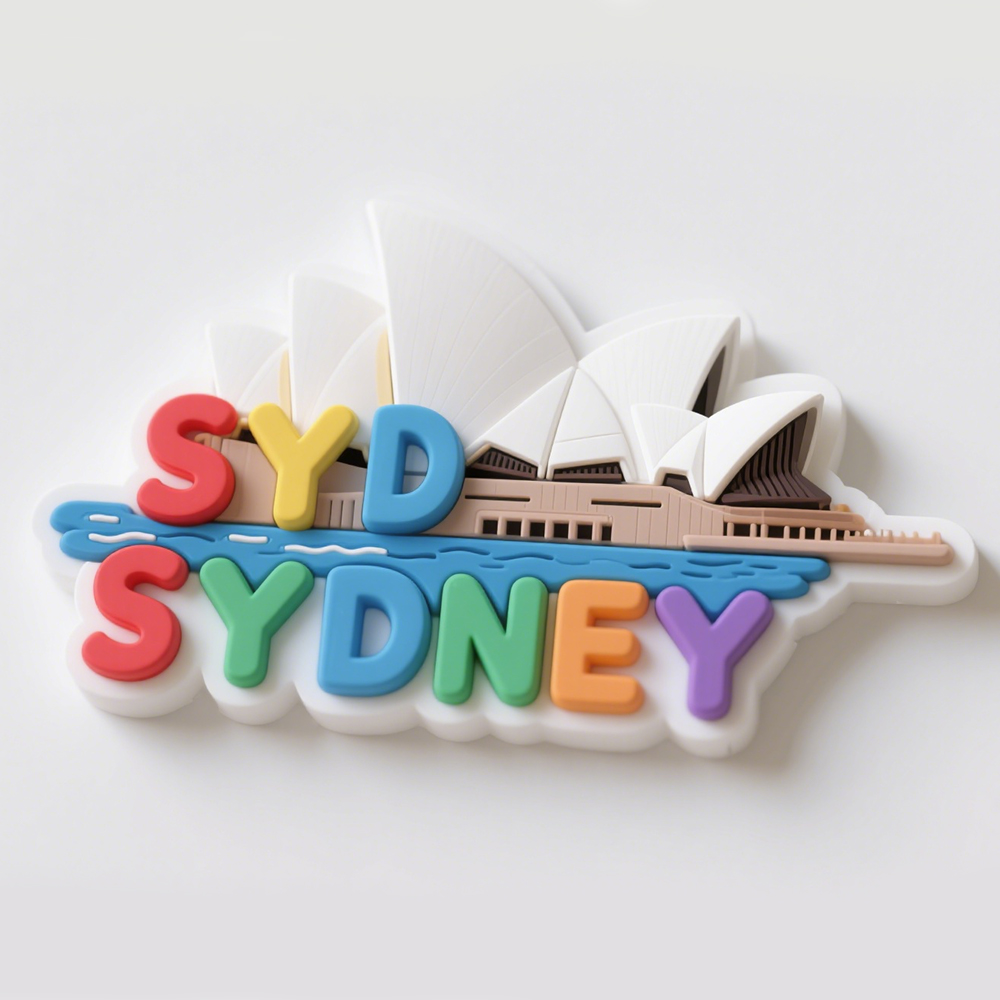 Factory Custom Made Design Souvenirs Stickers Embossed Design Soft PVC Rubber Silicone 3D Rubber Fridge Magnet