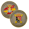 Factory Wholesale Custom Design Your Own Metal Soft Hard Enamel Naval Station Rota Tactical Leadership Program Tlp Spain Challenge Coins