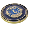 Lions Club International Shield Design Custom Coin Souvenir Enamel 3D Challenge Medal Metal Coin Custom Personalized Coins Gift