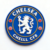 Heat Transfer Pvc Morale Patch United Football Club Custom 3D Multi-color Clothing Embossed logo Rubber Silicone Tpu Patch Clothing Brand Label