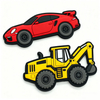 Custom Car Pvc Patches Tag for Clothing Embossed Logo 3D 2D Soft PVC Patches Rubber