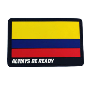 National Flag Patches 3D PVC Rubber Silicone Colombia Flag With Hook Patch