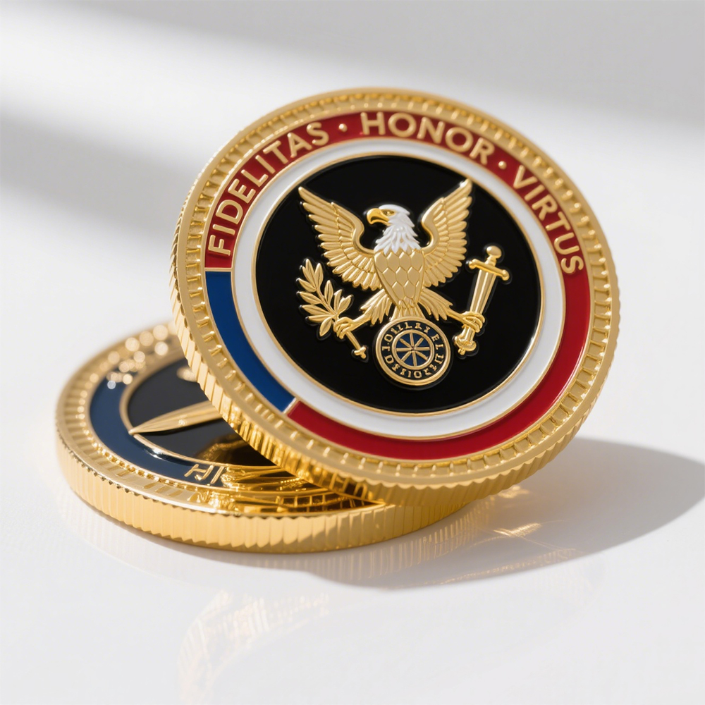 15 Years Experienced Custom Enamel Challenge Coins Manufacturer Double-Sided Gold 3D UV Printed Commemorative Souvenir Coins