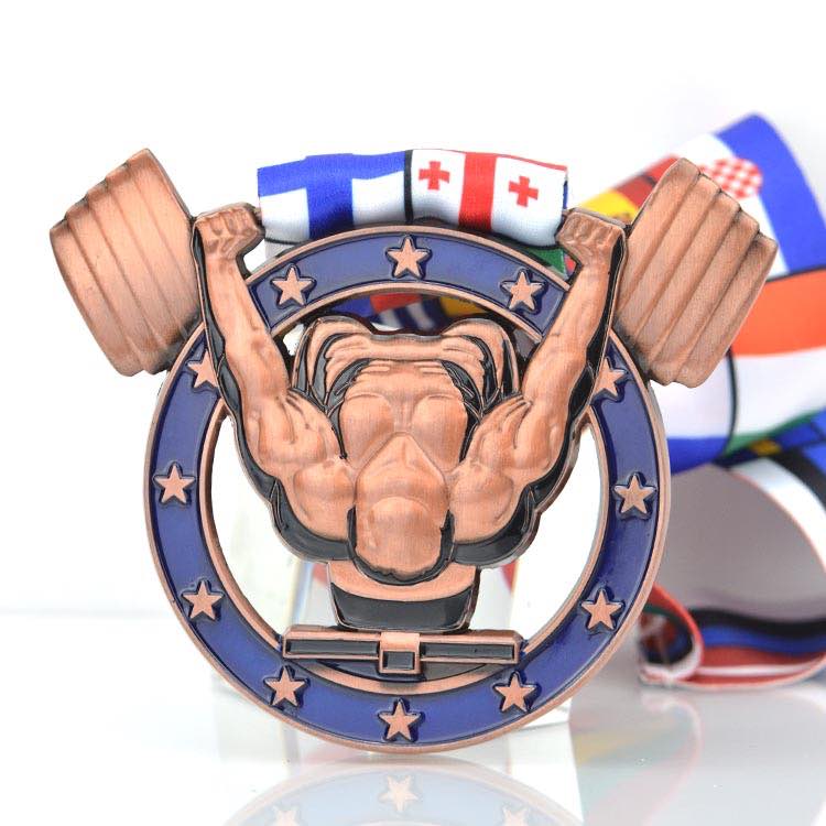  Powerlifting Medal Sublimation Custom Medal Ribbons