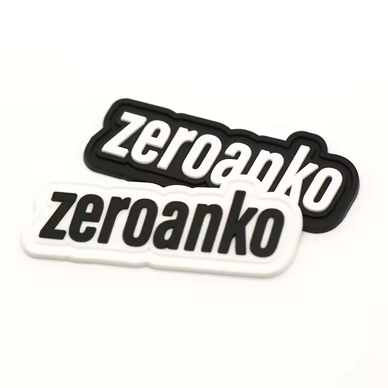 Custom Brand Logo Luxury Patches Sew-on Silicone Rubber Patch