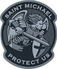 ST. MICHAEL PROTECT US pvc rubber Patch